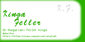 kinga feller business card